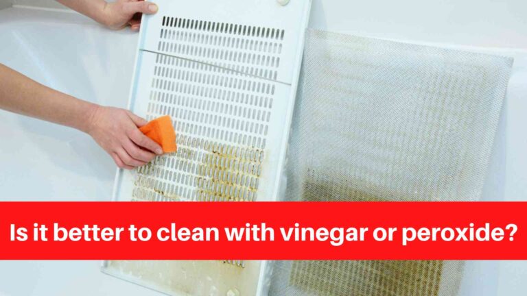 Is it better to clean with vinegar or peroxide